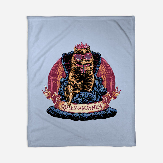 All Hail To The Queen Of Mayhem-None-Fleece-Blanket-glitchygorilla