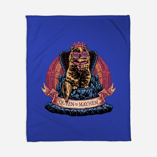 All Hail To The Queen Of Mayhem-None-Fleece-Blanket-glitchygorilla