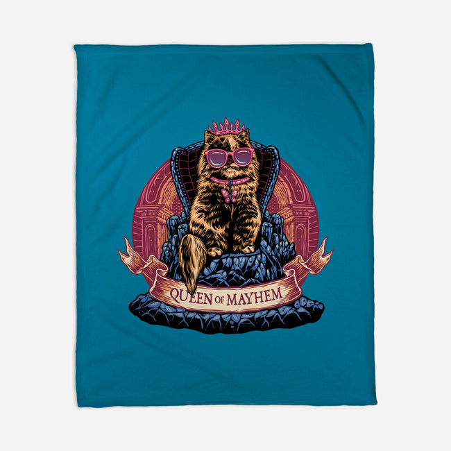 All Hail To The Queen Of Mayhem-None-Fleece-Blanket-glitchygorilla