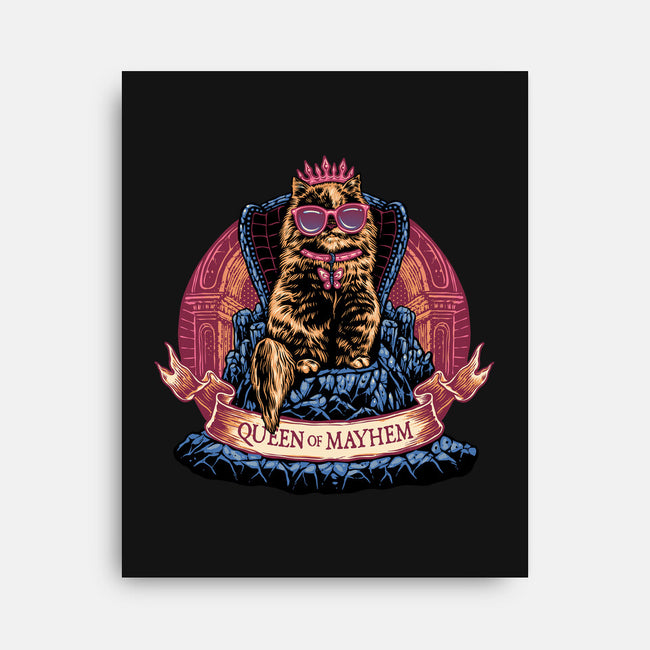 All Hail To The Queen Of Mayhem-None-Stretched-Canvas-glitchygorilla