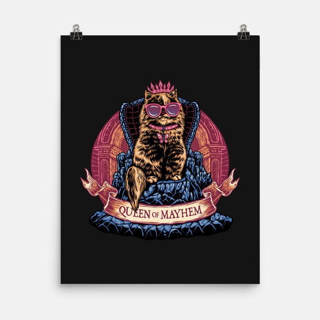 All Hail To The Queen Of Mayhem-None-Matte-Poster-glitchygorilla