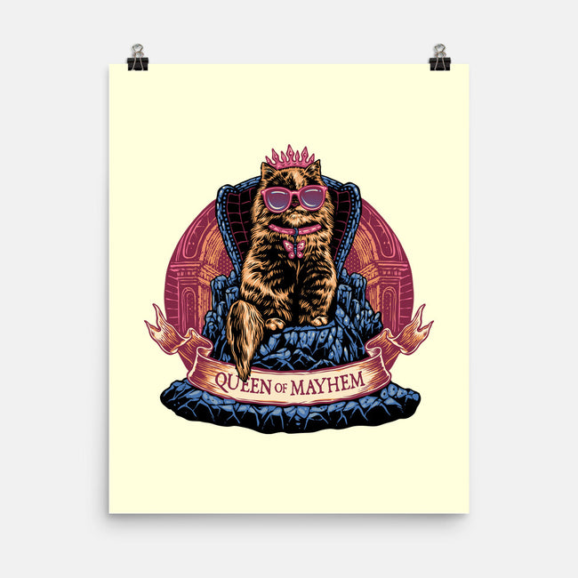 All Hail To The Queen Of Mayhem-None-Matte-Poster-glitchygorilla