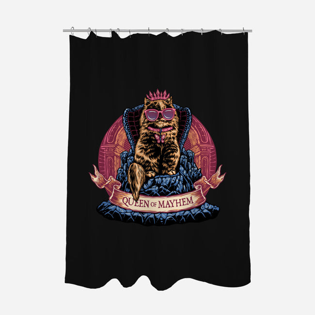 All Hail To The Queen Of Mayhem-None-Polyester-Shower Curtain-glitchygorilla