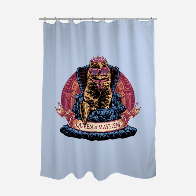 All Hail To The Queen Of Mayhem-None-Polyester-Shower Curtain-glitchygorilla