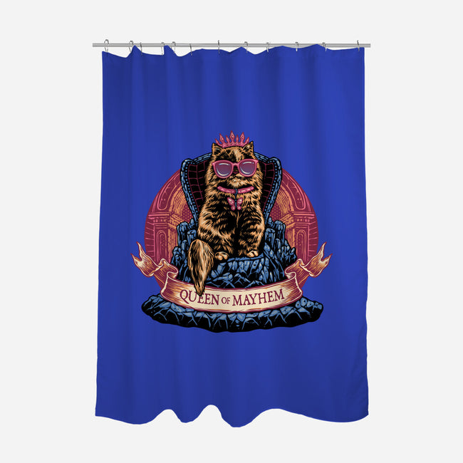 All Hail To The Queen Of Mayhem-None-Polyester-Shower Curtain-glitchygorilla