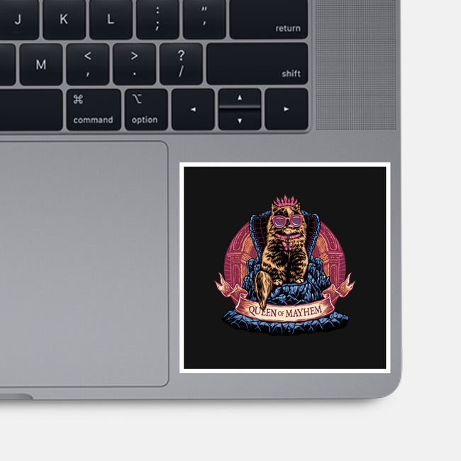 All Hail To The Queen Of Mayhem-None-Glossy-Sticker-glitchygorilla