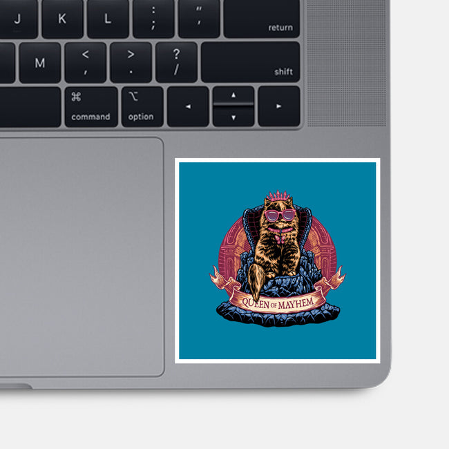 All Hail To The Queen Of Mayhem-None-Glossy-Sticker-glitchygorilla