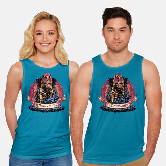All Hail To The Queen Of Mayhem-Unisex-Basic-Tank-glitchygorilla