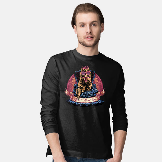 All Hail To The Queen Of Mayhem-Mens-Long Sleeved-Tee-glitchygorilla