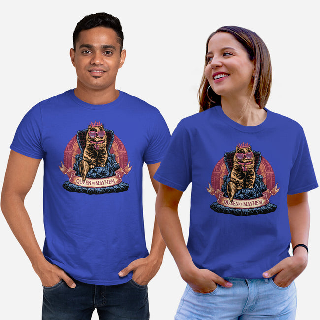 All Hail To The Queen Of Mayhem-Unisex-Basic-Tee-glitchygorilla
