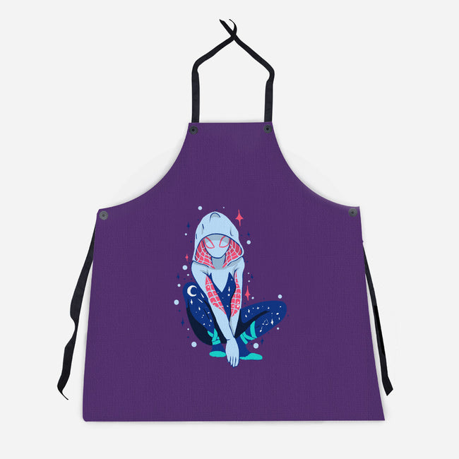 Spider Night-Unisex-Kitchen-Apron-nickzzarto