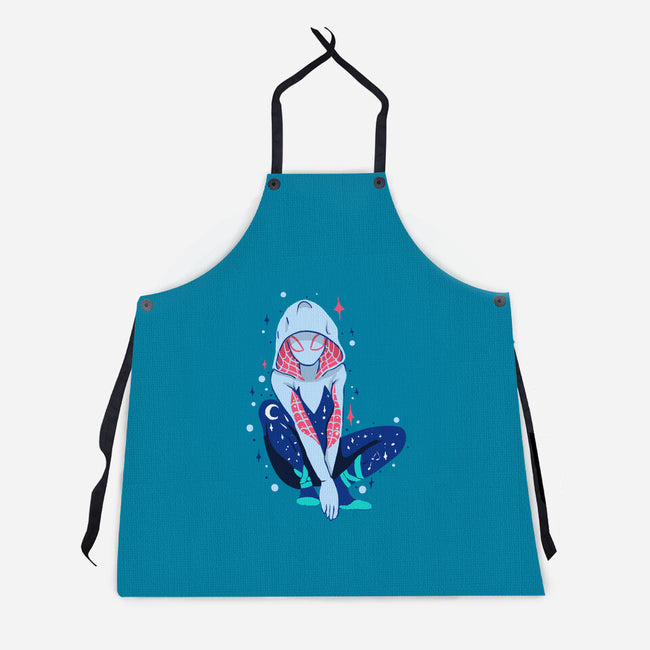 Spider Night-Unisex-Kitchen-Apron-nickzzarto