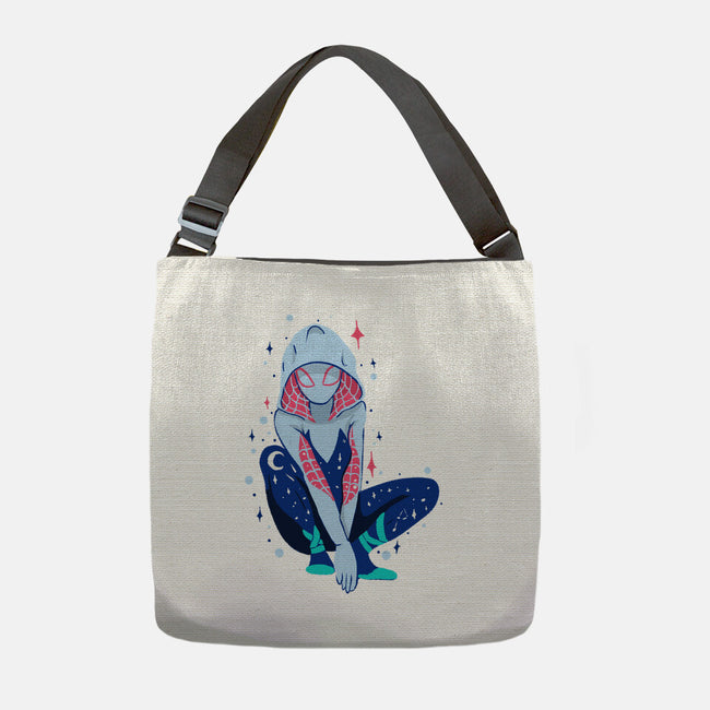 Spider Night-None-Adjustable Tote-Bag-nickzzarto