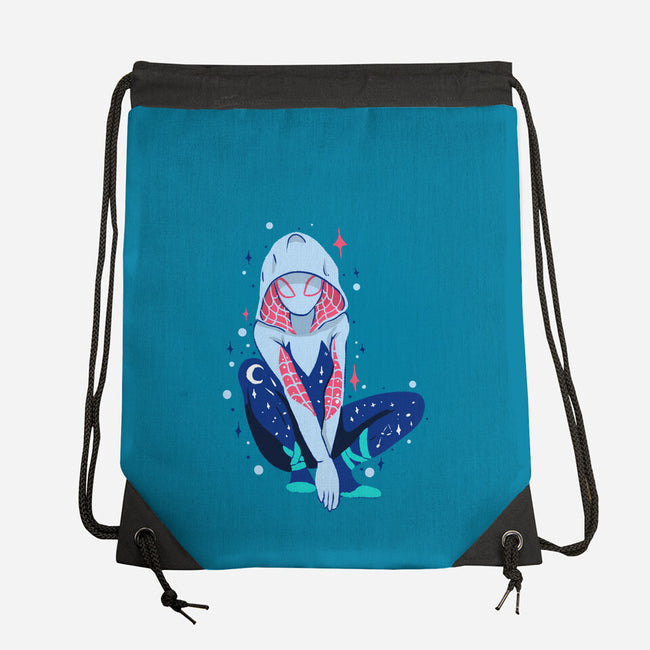 Spider Night-None-Drawstring-Bag-nickzzarto