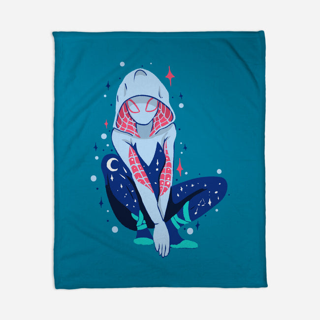 Spider Night-None-Fleece-Blanket-nickzzarto