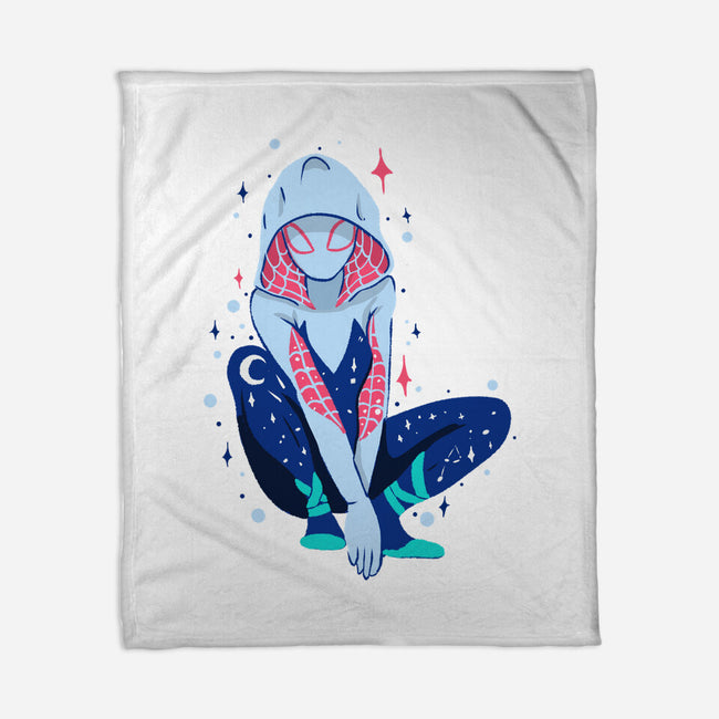 Spider Night-None-Fleece-Blanket-nickzzarto