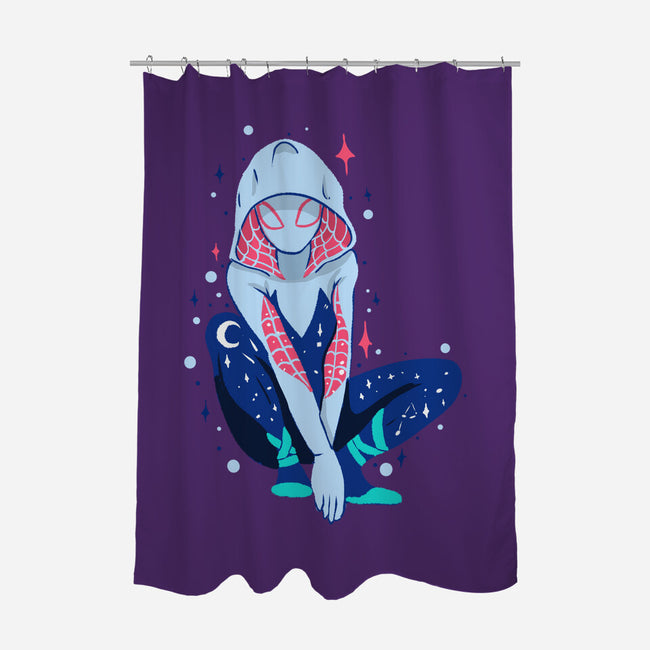 Spider Night-None-Polyester-Shower Curtain-nickzzarto