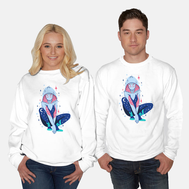 Spider Night-Unisex-Crew Neck-Sweatshirt-nickzzarto