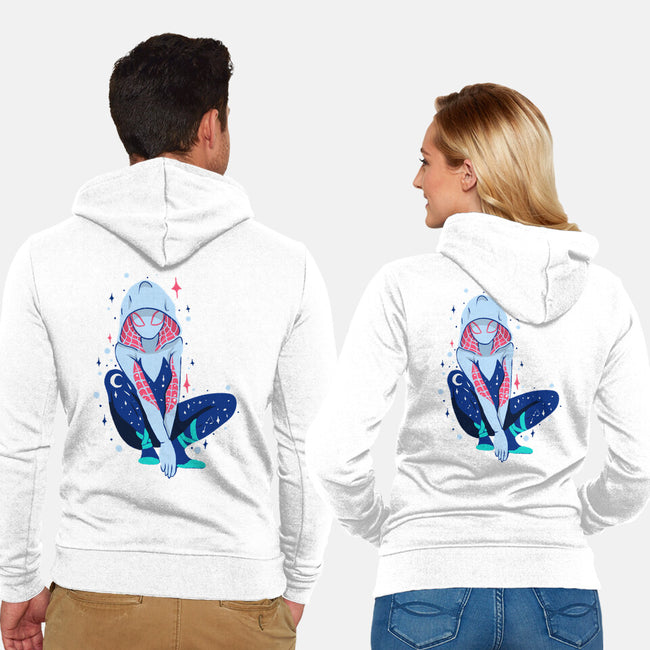 Spider Night-Unisex-Zip-Up-Sweatshirt-nickzzarto