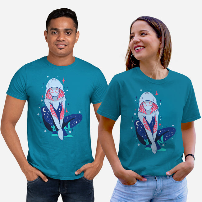 Spider Night-Unisex-Basic-Tee-nickzzarto