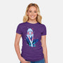 Spider Night-Womens-Fitted-Tee-nickzzarto