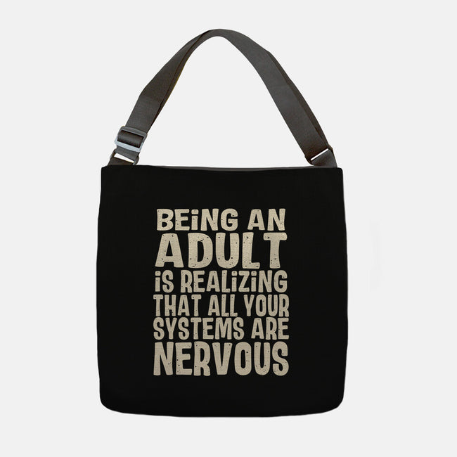 All Systems Nervous-None-Adjustable Tote-Bag-turborat14