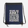All Systems Nervous-None-Drawstring-Bag-turborat14