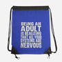 All Systems Nervous-None-Drawstring-Bag-turborat14