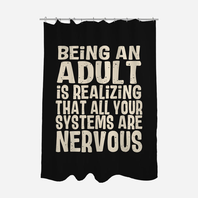 All Systems Nervous-None-Polyester-Shower Curtain-turborat14
