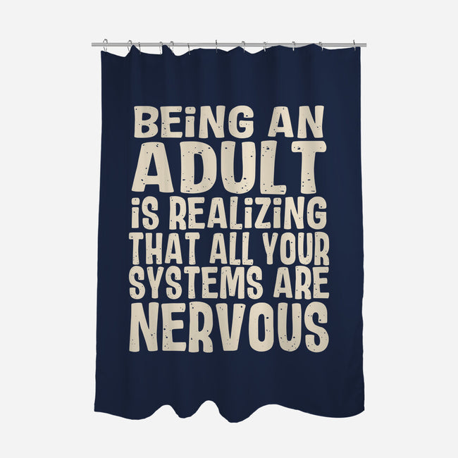 All Systems Nervous-None-Polyester-Shower Curtain-turborat14