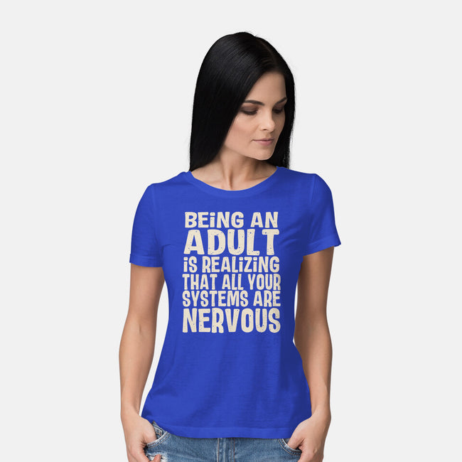 All Systems Nervous-Womens-Basic-Tee-turborat14