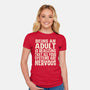 All Systems Nervous-Womens-Fitted-Tee-turborat14