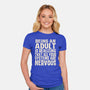 All Systems Nervous-Womens-Fitted-Tee-turborat14