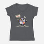 Disc Protest-Womens-V-Neck-Tee-NemiMakeit