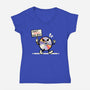 Disc Protest-Womens-V-Neck-Tee-NemiMakeit