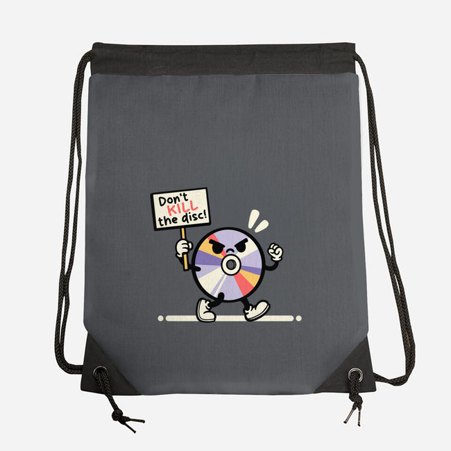 Disc Protest-None-Drawstring-Bag-NemiMakeit