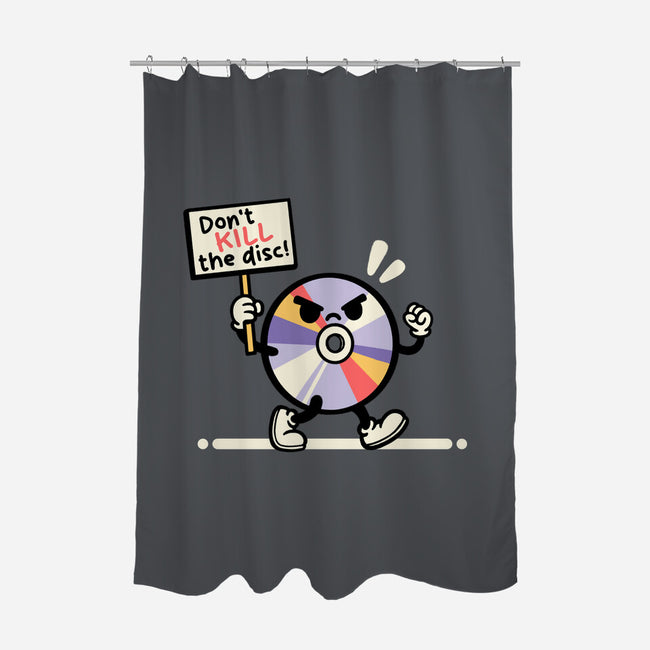Disc Protest-None-Polyester-Shower Curtain-NemiMakeit