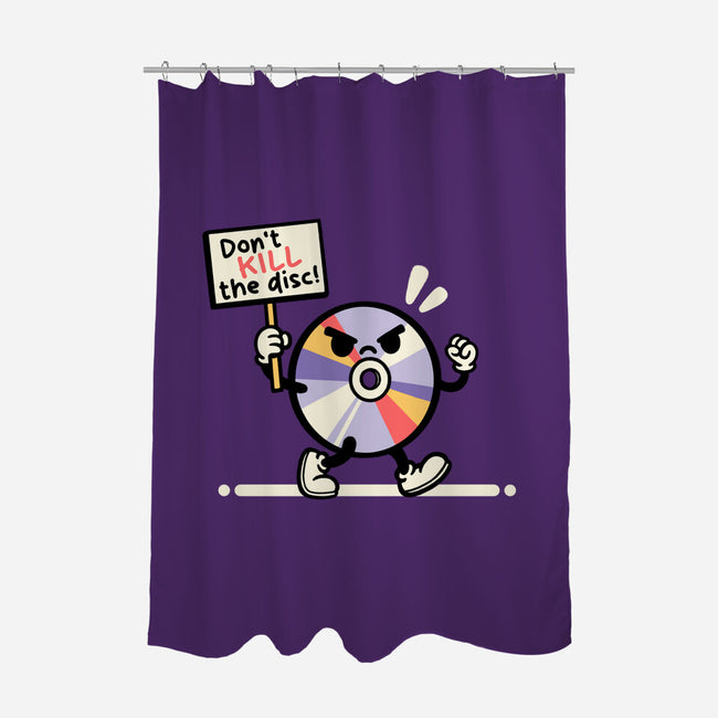 Disc Protest-None-Polyester-Shower Curtain-NemiMakeit