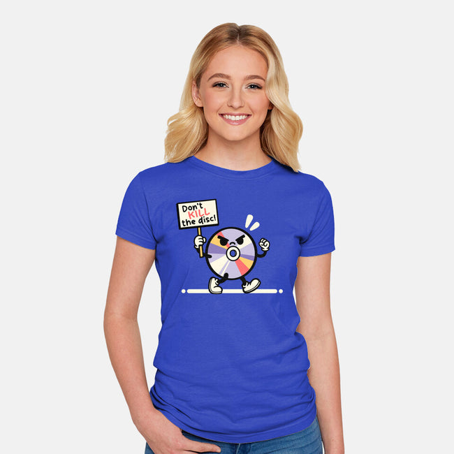 Disc Protest-Womens-Fitted-Tee-NemiMakeit