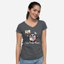 Disc Protest-Womens-V-Neck-Tee-NemiMakeit