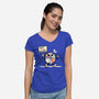 Disc Protest-Womens-V-Neck-Tee-NemiMakeit