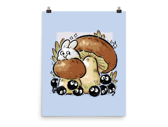 Wandering Soot With Autumn Mushrooms