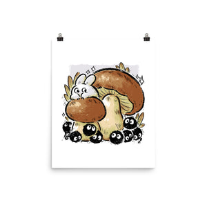 Wandering Soot With Autumn Mushrooms