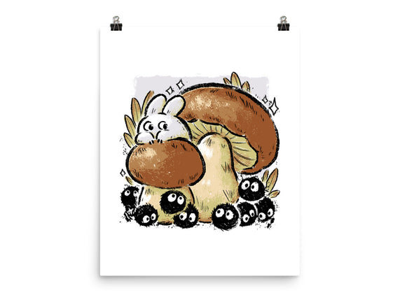 Wandering Soot With Autumn Mushrooms