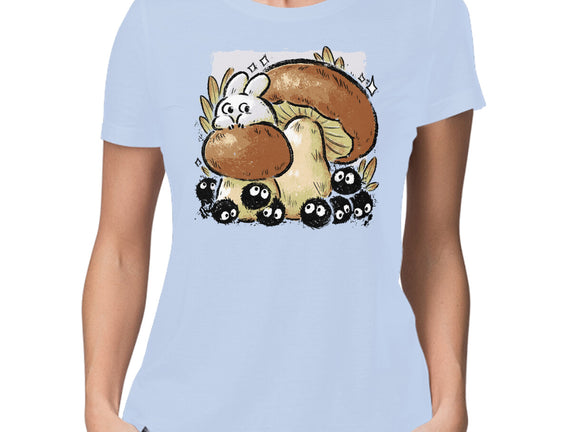 Wandering Soot With Autumn Mushrooms