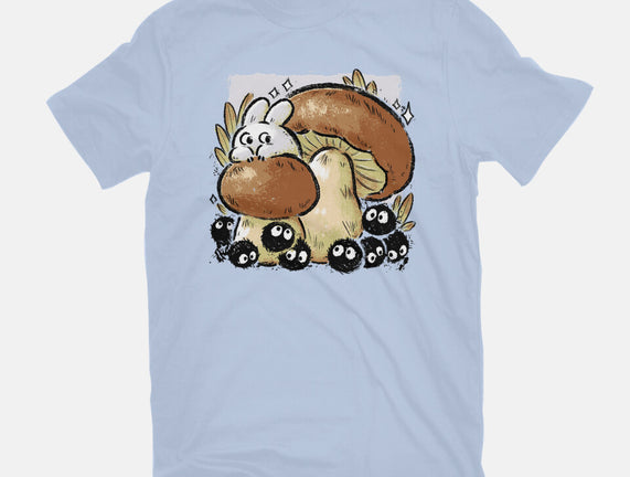 Wandering Soot With Autumn Mushrooms