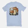 Wandering Soot With Autumn Mushrooms-Mens-Basic-Tee-xMorfina