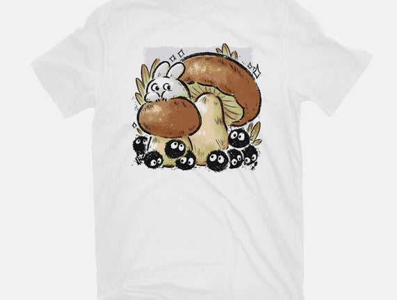 Wandering Soot With Autumn Mushrooms