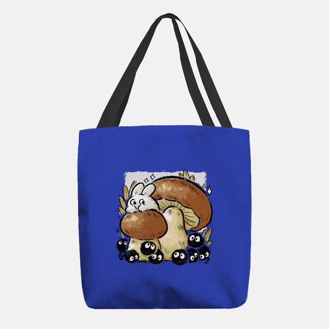 Wandering Soot With Autumn Mushrooms-None-Basic Tote-Bag-xMorfina