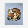 Wandering Soot With Autumn Mushrooms-None-Fleece-Blanket-xMorfina